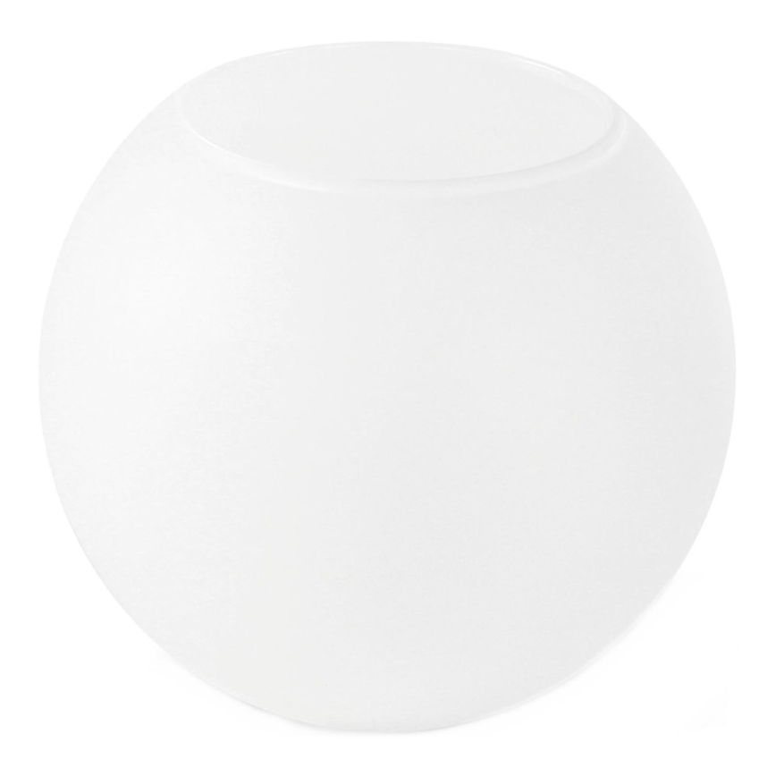 Replacement glass shade for E27 chandelier, 15 cm diameter, white