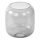 Replacement glass shade for E27 chandelier, Ø 14 cm, smoked grey