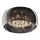 Replacement glass shade for G9 chandeliers and ceiling fixtures — 50 cm diameter, smoked grey