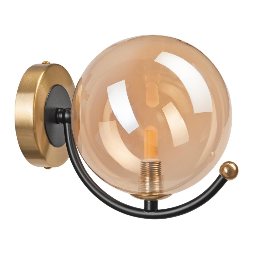 Replacement glass for GEORGIA G9 chandelier and wall light, Ø 12 cm, smoked beige