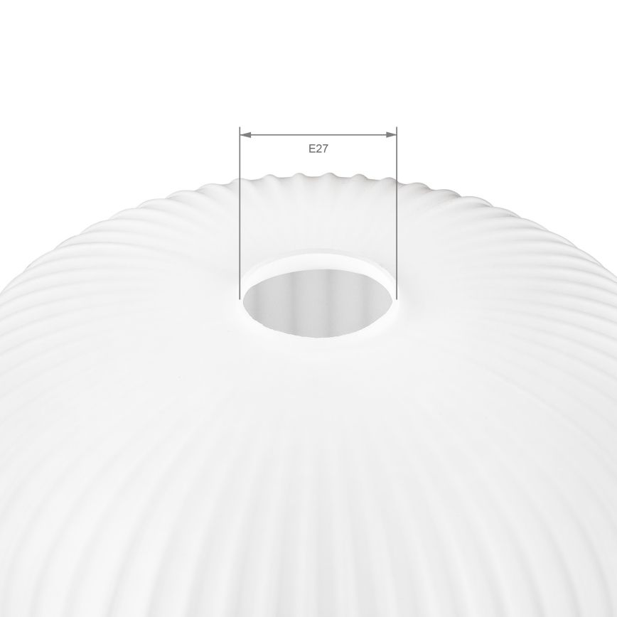 Replacement glass shade for HARMA chandelier E27, 23 x 25 cm, white
