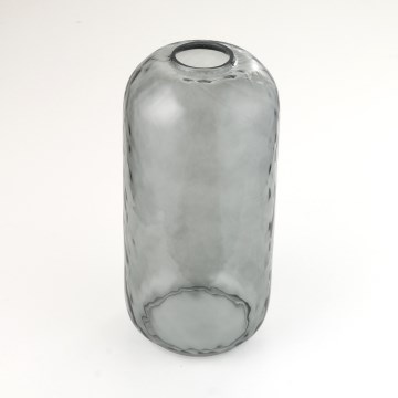 Replacement glass shade for KARO E27 chandelier, Ø 14 cm, smoked grey