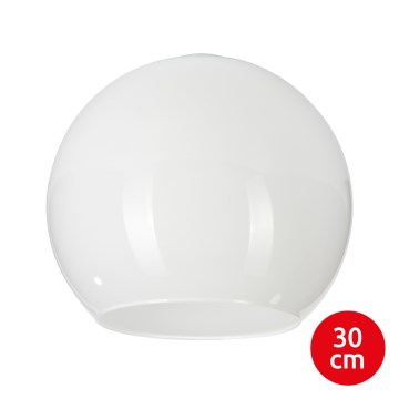 Replacement glass shade for KULA E27 chandelier, 30 cm diameter, white