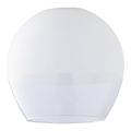 Replacement glass shade for KULA E27 chandelier, Ø 38 cm, white/clear
