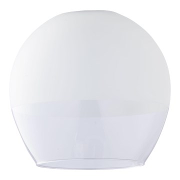Replacement glass shade for KULA E27 chandelier, Ø 38 cm, white/clear