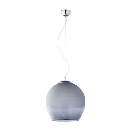 Replacement glass shade for KULA E27 chandelier — 38 cm diameter, smoked grey