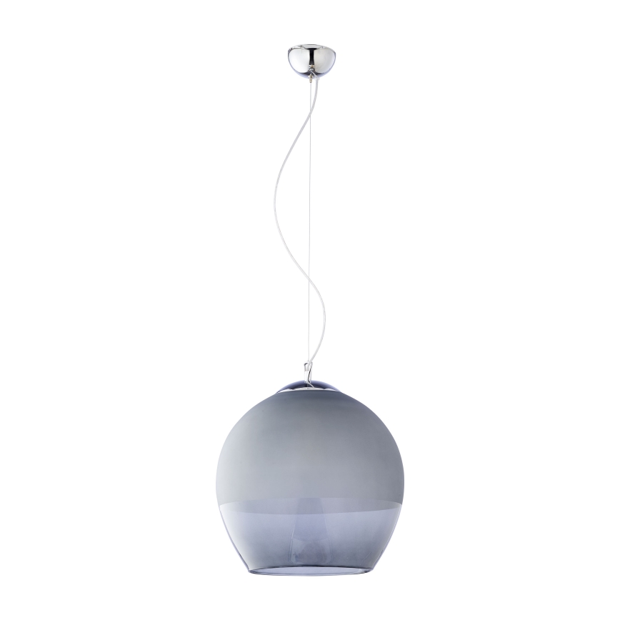 Replacement glass shade for KULA E27 chandelier — 38 cm diameter, smoked grey