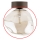 Replacement glass shade for LAVA G9 chandelier and wall light – smoked beige