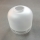 Replacement glass shade for MARCO E27 chandelier, 14 cm diameter, white/clear