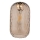 Replacement glass shade for PESCARA chandelier and wall sconce, E27 socket, 14 cm diameter, smoked brown