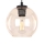 Replacement glass shade for POBO chandelier with E27 fitting, Ø 14 cm, smoky beige