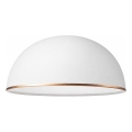 Replacement glass shade for RETRO, ANTICO E27 chandelier, Ø 30 cm, white/bronze