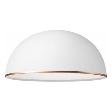 Replacement glass shade for RETRO, ANTICO E27 chandelier, Ø 30 cm, white/bronze