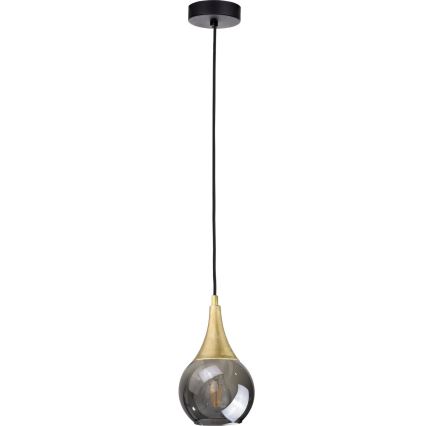 Replacement glass for chandelier LACRIMA SMOKY E27 d. 15 cm black smoky