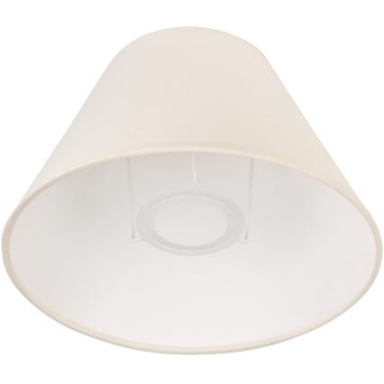 Cream replacement lampshade for JUTA E27 table lamp, 19 cm diameter