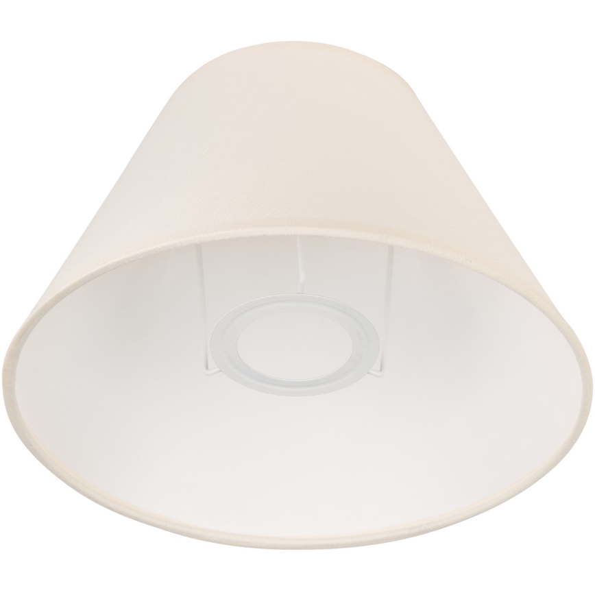 Cream replacement lampshade for JUTA E27 table lamp, 19 cm diameter