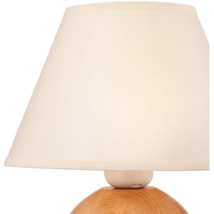 Cream replacement lampshade for JUTA E27 table lamp, 19 cm diameter