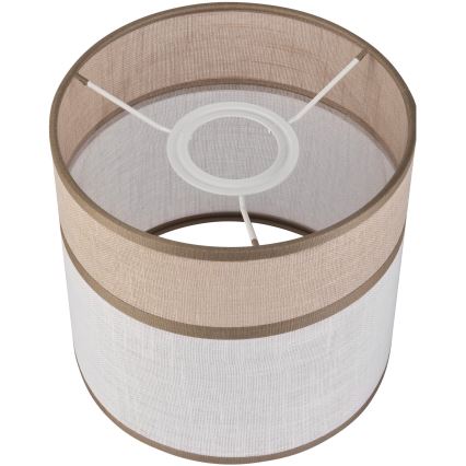Replacement lampshade for chandelier, table lamp and wall light ANDREA E27 d. 16 cm beige/grey