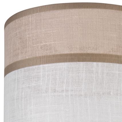 Replacement lampshade for chandelier, table lamp and wall light ANDREA E27 d. 16 cm beige/grey