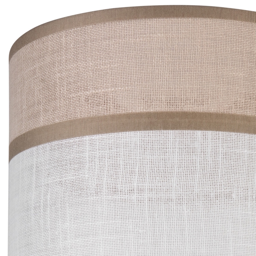 Replacement lampshade for chandelier, table lamp and wall light ANDREA E27 d. 16 cm beige/grey