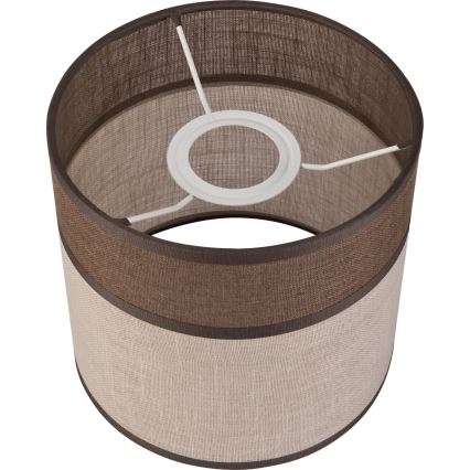 Replacement lampshade for chandelier, floor lamp and wall light ANDREA E27 d. 16 cm brown/beige