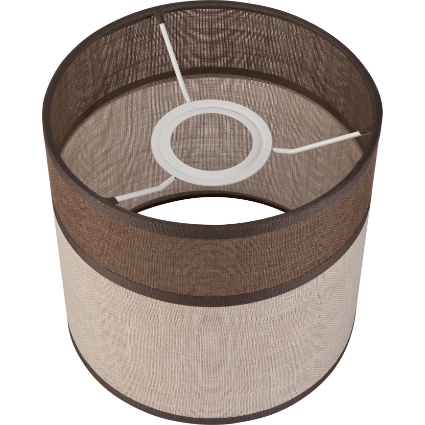 Replacement lampshade for chandelier, floor lamp and wall light ANDREA E27 d. 16 cm brown/beige