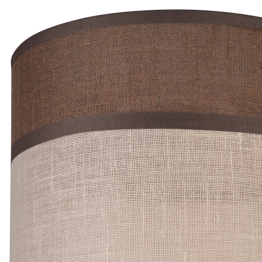 Replacement lampshade for chandelier, floor lamp and wall light ANDREA E27 d. 16 cm brown/beige