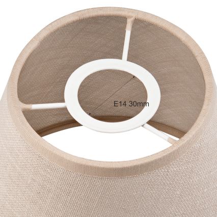 Replacement lampshade for chandelier and wall light ANTONIO E14 120x150 mm beige