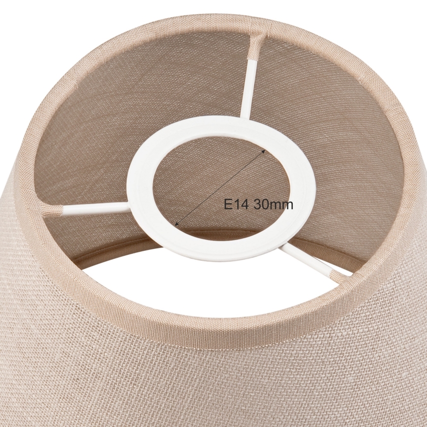 Replacement lampshade for chandelier and wall light ANTONIO E14 120x150 mm beige