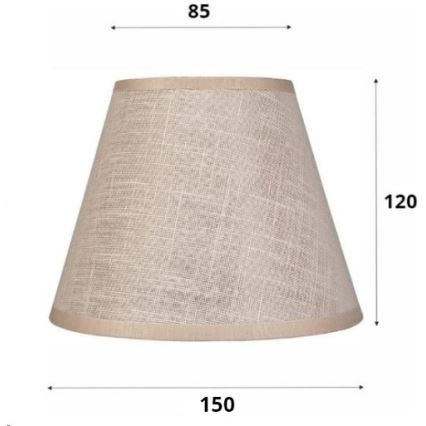 Replacement lampshade for chandelier and wall light ANTONIO E14 120x150 mm beige