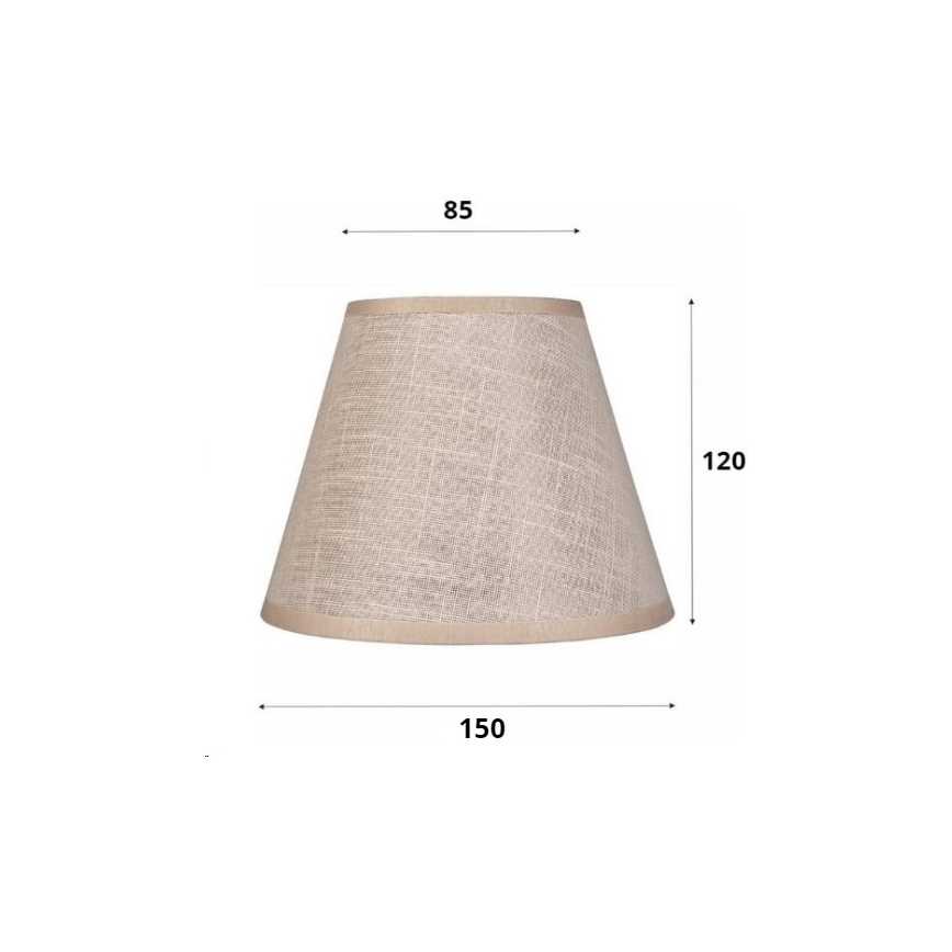 Replacement lampshade for chandelier and wall light ANTONIO E14 120x150 mm beige