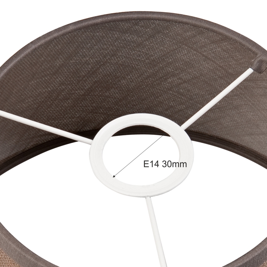 Replacement lampshade for chandelier and wall light ANTONIO E14 120x200 mm brown