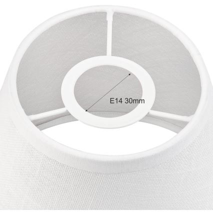 Replacement lampshade for chandelier and wall light ANTONIO E14 140x160 mm white