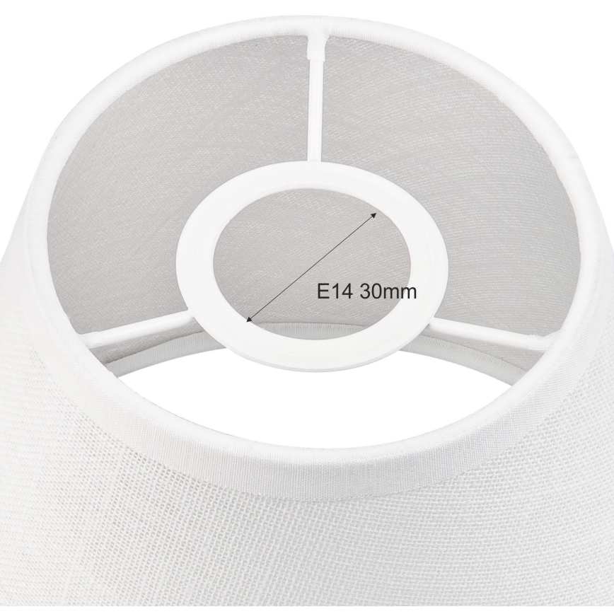 Replacement lampshade for chandelier and wall light ANTONIO E14 140x160 mm white