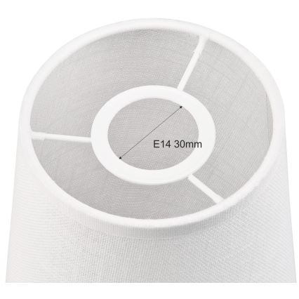 Replacement lampshade for chandelier and wall light ANTONIO E14 150x120 mm white