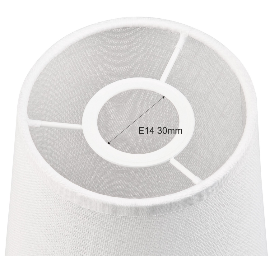 Replacement lampshade for chandelier and wall light ANTONIO E14 150x120 mm white