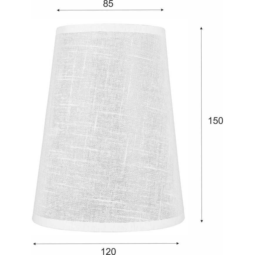 Replacement lampshade for chandelier and wall light ANTONIO E14 150x120 mm white