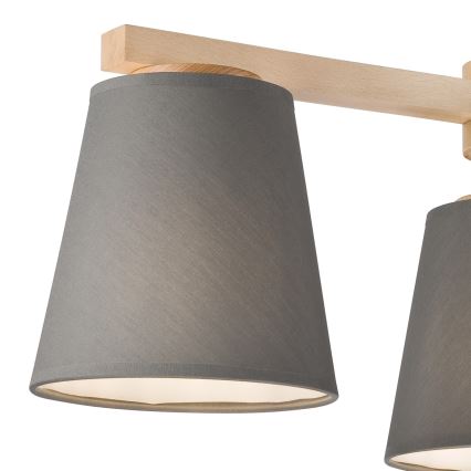 Replacement lampshade for chandelier and wall light ELLIE E27 d. 15 cm grey