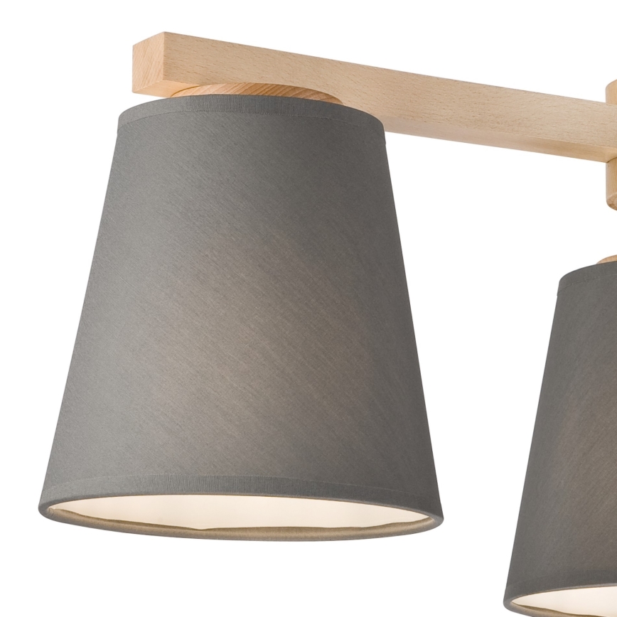 Replacement lampshade for chandelier and wall light ELLIE E27 d. 15 cm grey