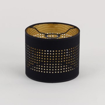 Replacement Lampshade for BOGART E27 Chandelier, Ø 16 cm, Black/Gold