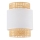 Replacement lampshade for BOHO E27 table lamp and chandelier, Ø 20 cm, rattan/white