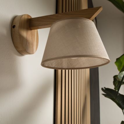 Replacement lampshade for chandelier and wall light ANTONIO E14 120x200 mm beige