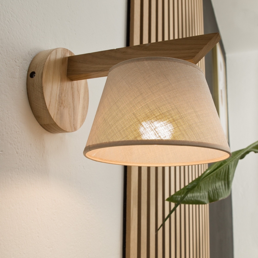 Replacement lampshade for chandelier and wall light ANTONIO E14 120x200 mm beige