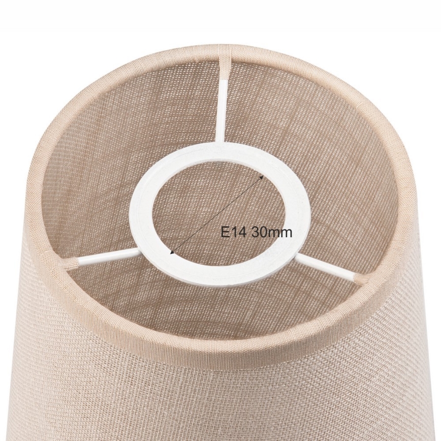 Replacement lampshade for chandelier and wall light ANTONIO E14 150x120 mm beige