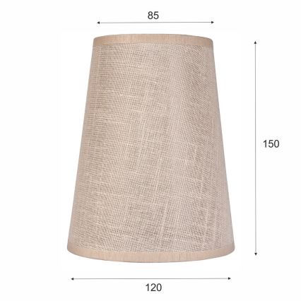 Replacement lampshade for chandelier and wall light ANTONIO E14 150x120 mm beige