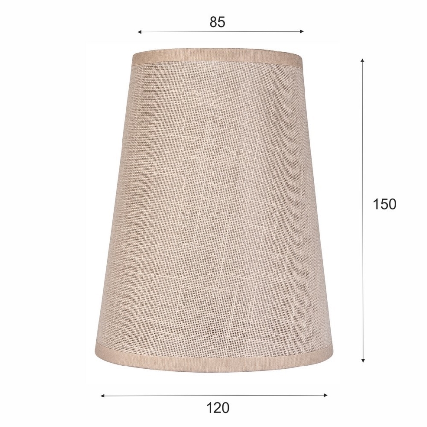 Replacement lampshade for chandelier and wall light ANTONIO E14 150x120 mm beige