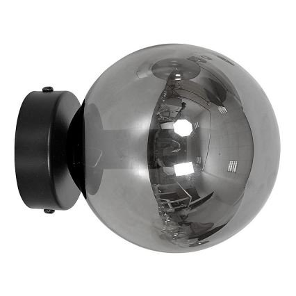 Replacement lampshade for chandelier and wall light ROSSI d. 14 cm grey/smoky