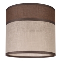 Replacement lampshade for chandelier, floor lamp and wall light ANDREA E27 d. 16 cm brown/beige