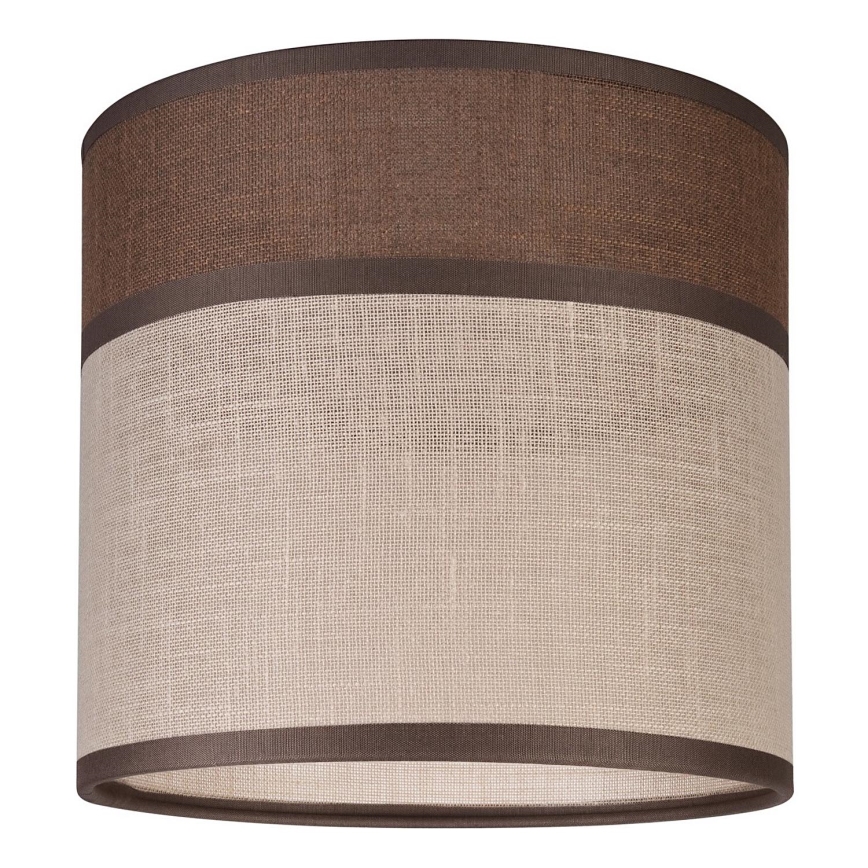 Replacement lampshade for chandelier, floor lamp and wall light ANDREA E27 d. 16 cm brown/beige
