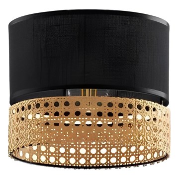 Replacement lampshade for chandelier PAGLIA E27 black/rattan